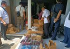 Petugas Gabungan Amankan Ribuan Batang Rokok Tanpa Pita Cukai di Tulungagung